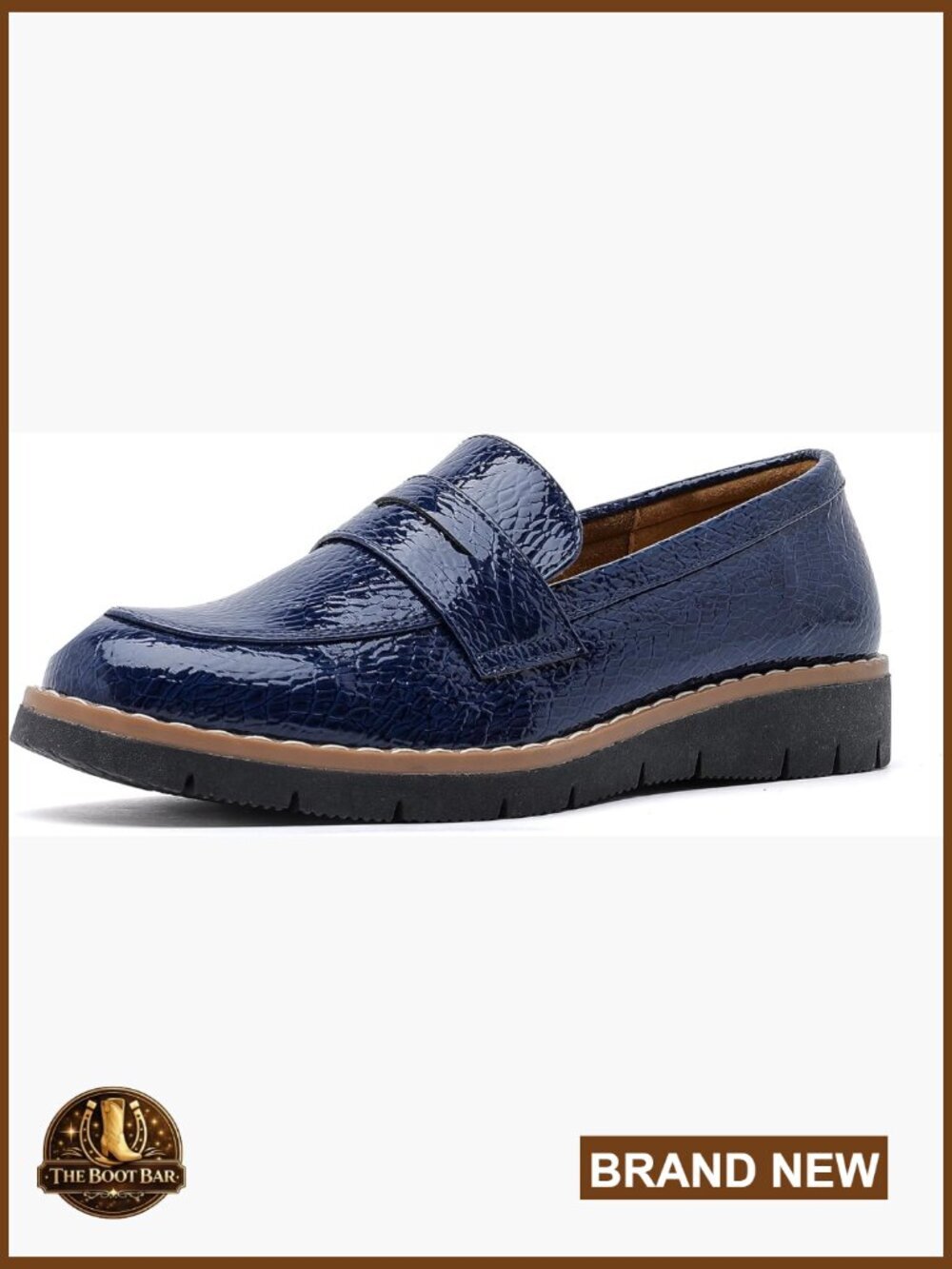 Platform Loafers Chunky Heel Slip-On Business Casual Shoes